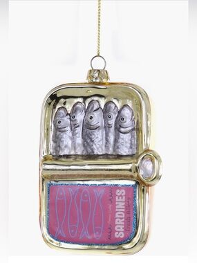 NWT Sardines Glass Ornament $26.25 MSRP